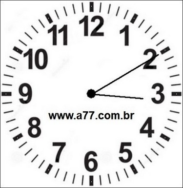 Relógio Marcando 15h10min