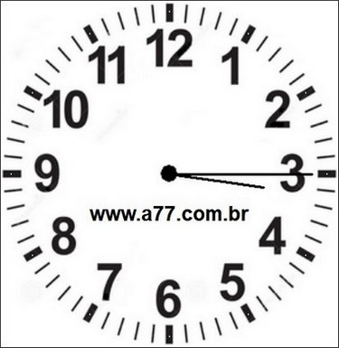 Relógio Marcando 15h15min