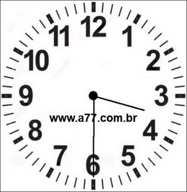 Relógio Marcando 15h30min