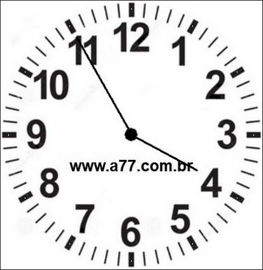 Relógio Marcando 15h55min