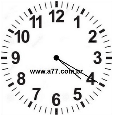Relógio Marcando 16h20min