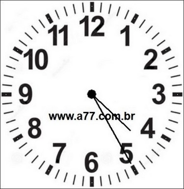 Relógio Marcando 16h25min