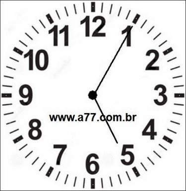 Relógio Marcando 17h05min