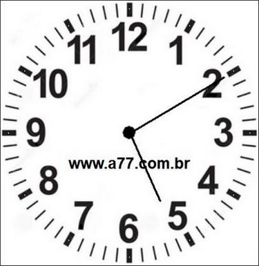 Relógio Marcando 17h10min