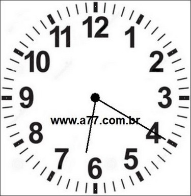 Relógio Marcando 18h20min