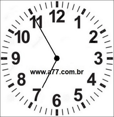 Relógio Marcando 18h55min