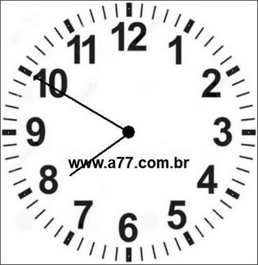 Relógio Marcando 19h50min