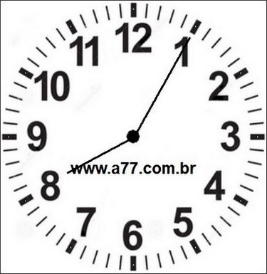 Relógio Marcando 20h05min