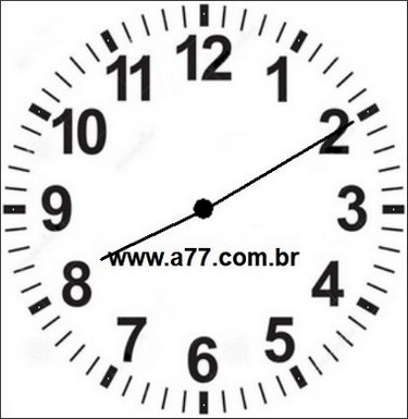 Relógio Marcando 20h10min