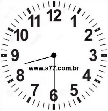 Relógio Marcando 20h30min