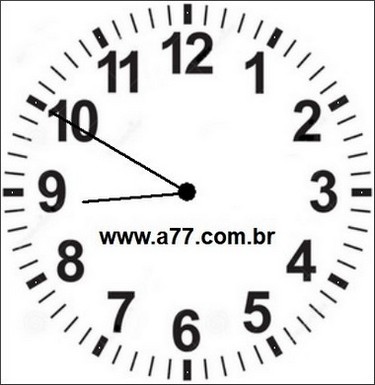 Relógio Marcando 20h50min
