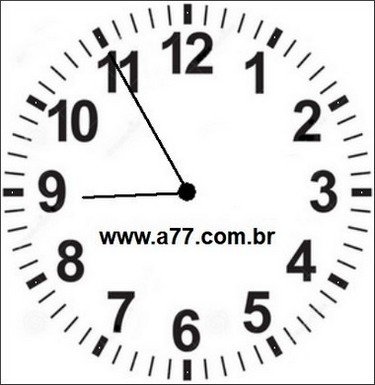 Relógio Marcando 20h55min