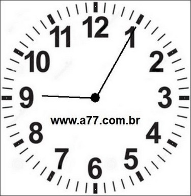 Relógio Marcando 21h05min