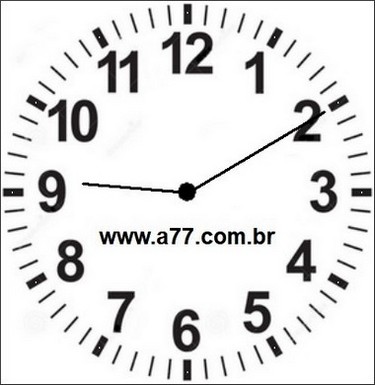 Relógio Marcando 21h10min