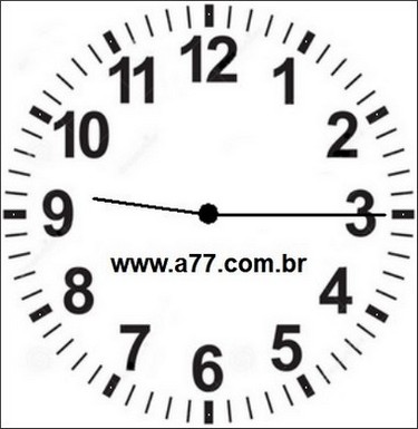 Relógio Marcando 21h15min