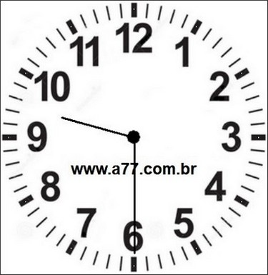 Relógio Marcando 21h30min