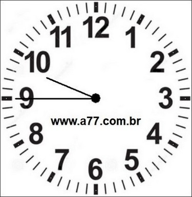 Relógio Marcando 21h45min