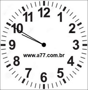 Relógio Marcando 21h50min