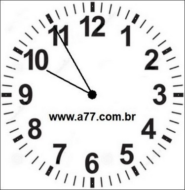 Relógio Marcando 21h55min