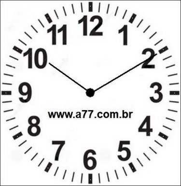 Relógio Marcando 22h10min