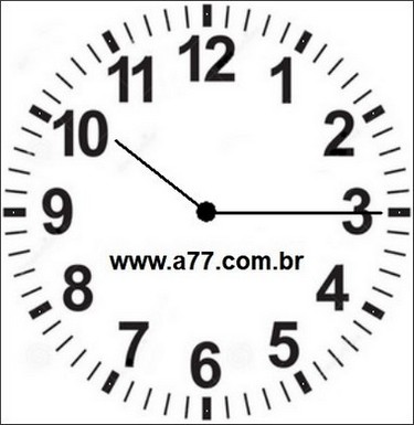 Relógio Marcando 22h15min