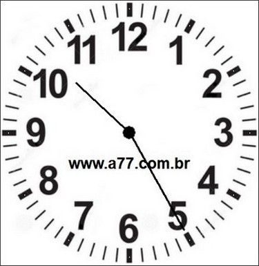 Relógio Marcando 22h25min