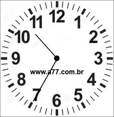 Relógio Marcando 22h35min