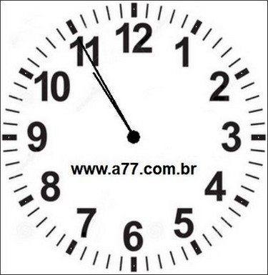 Relógio Marcando 22h55min
