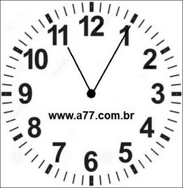 Relógio Marcando 23h05min
