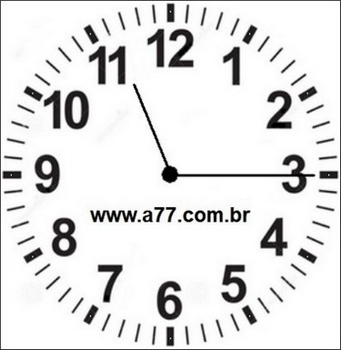 Relógio Marcando 23h15min