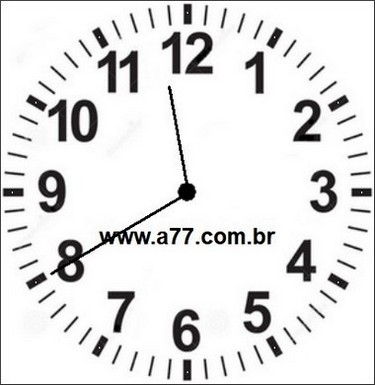 Relógio Marcando 23h40min