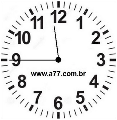 Relógio Marcando 23h45min