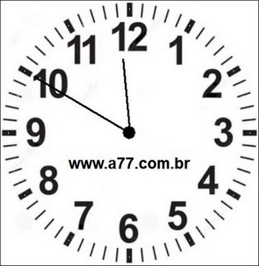 Relógio Marcando 23h50min