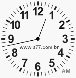 Aprendendo a olhar as horas e os minutos, Relógio de Ponteiro