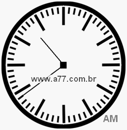 Relógio com Número Arábico Marcando 10h39min