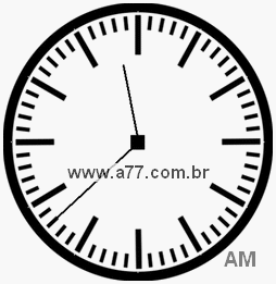 Relógio com Número Arábico Marcando 11h38min
