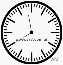 Relógio com Número Arábico Marcando 11h40min