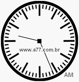 Relógio com Número Arábico Marcando 9h26min