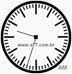 Relógio com Número Arábico Marcando 9h33min