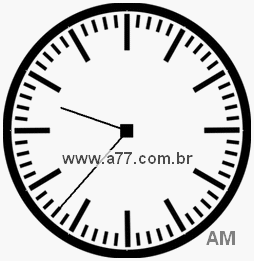 Relógio com Número Arábico Marcando 9h37min