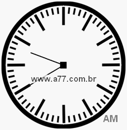 Relógio com Número Arábico Marcando 9h40min