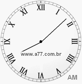 Relógio com Número Romano Marcando 8h8min