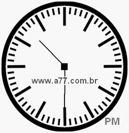 Relógio com Número Arábico Marcando 22h30min