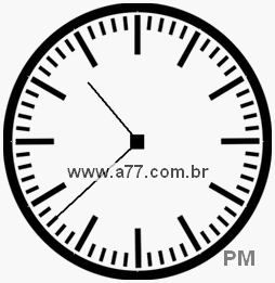 Relógio com Número Arábico Marcando 22h38min