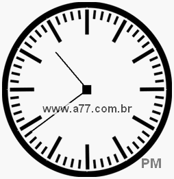 Relógio com Número Arábico Marcando 22h39min