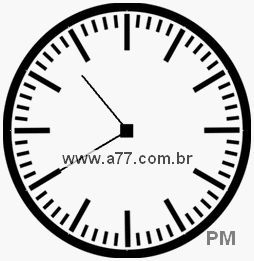 Relógio com Número Arábico Marcando 22h40min