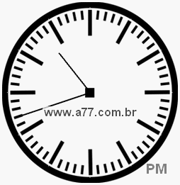 Relógio com Número Arábico Marcando 22h42min