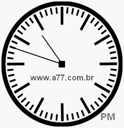 Relógio com Número Arábico Marcando 22h48min