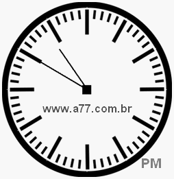 Relógio com Número Arábico Marcando 22h50min