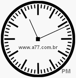 Relógio com Número Arábico Marcando 23h11min